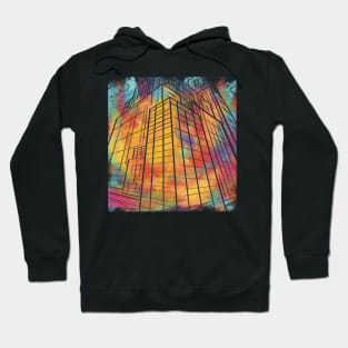 Anime buildings Hoodie